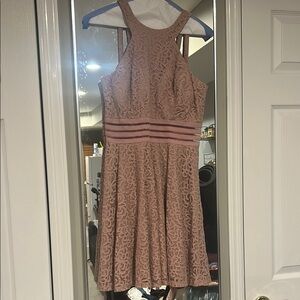 City Studio Blush Lace Dress